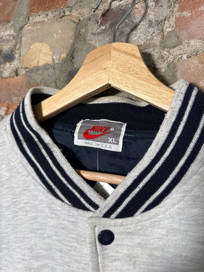 90’s Nike Button Up Grey Sweater Sz XL