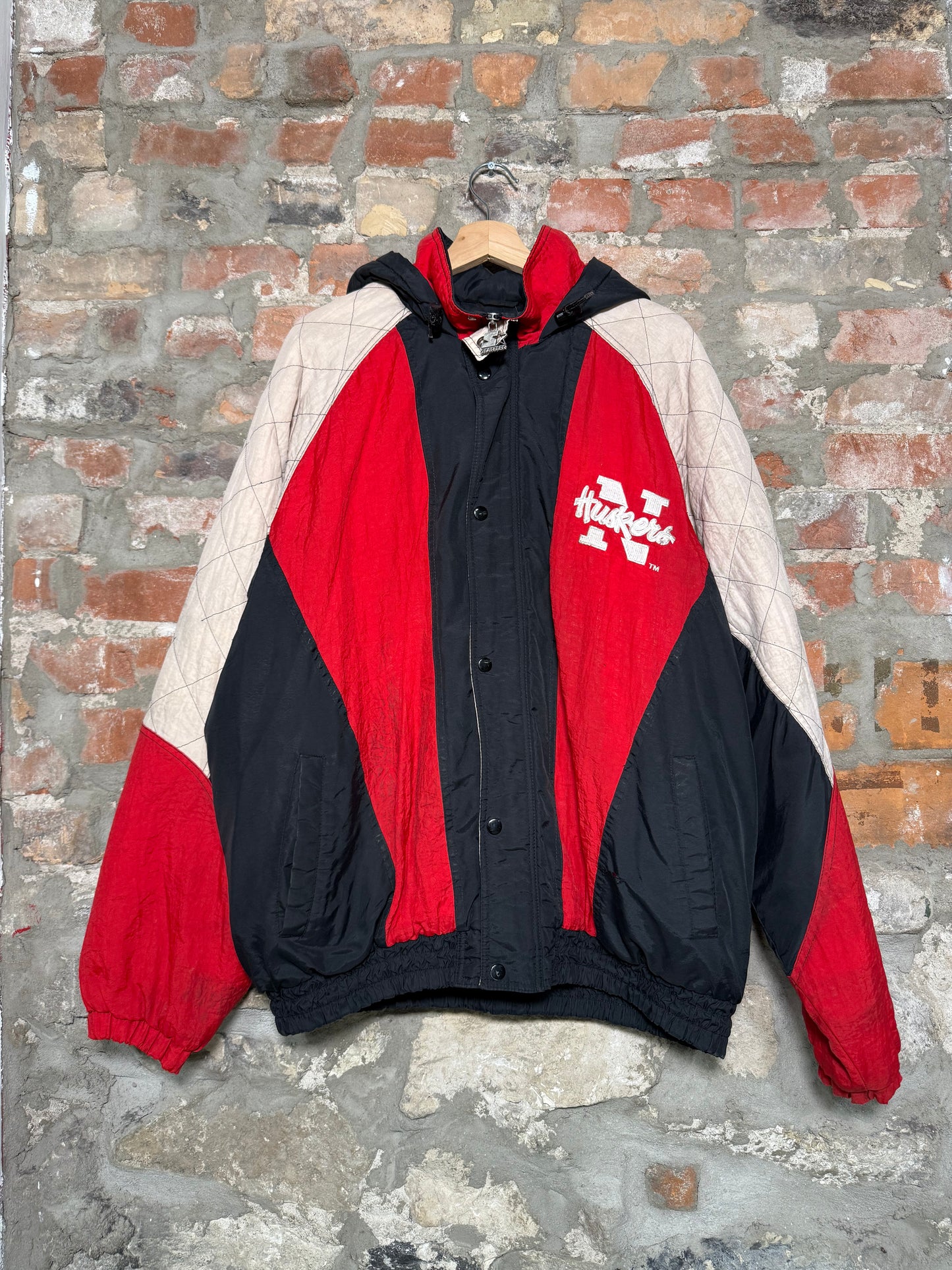 1990s Nebraska Huskers NFL Starter Jacket Sz XL