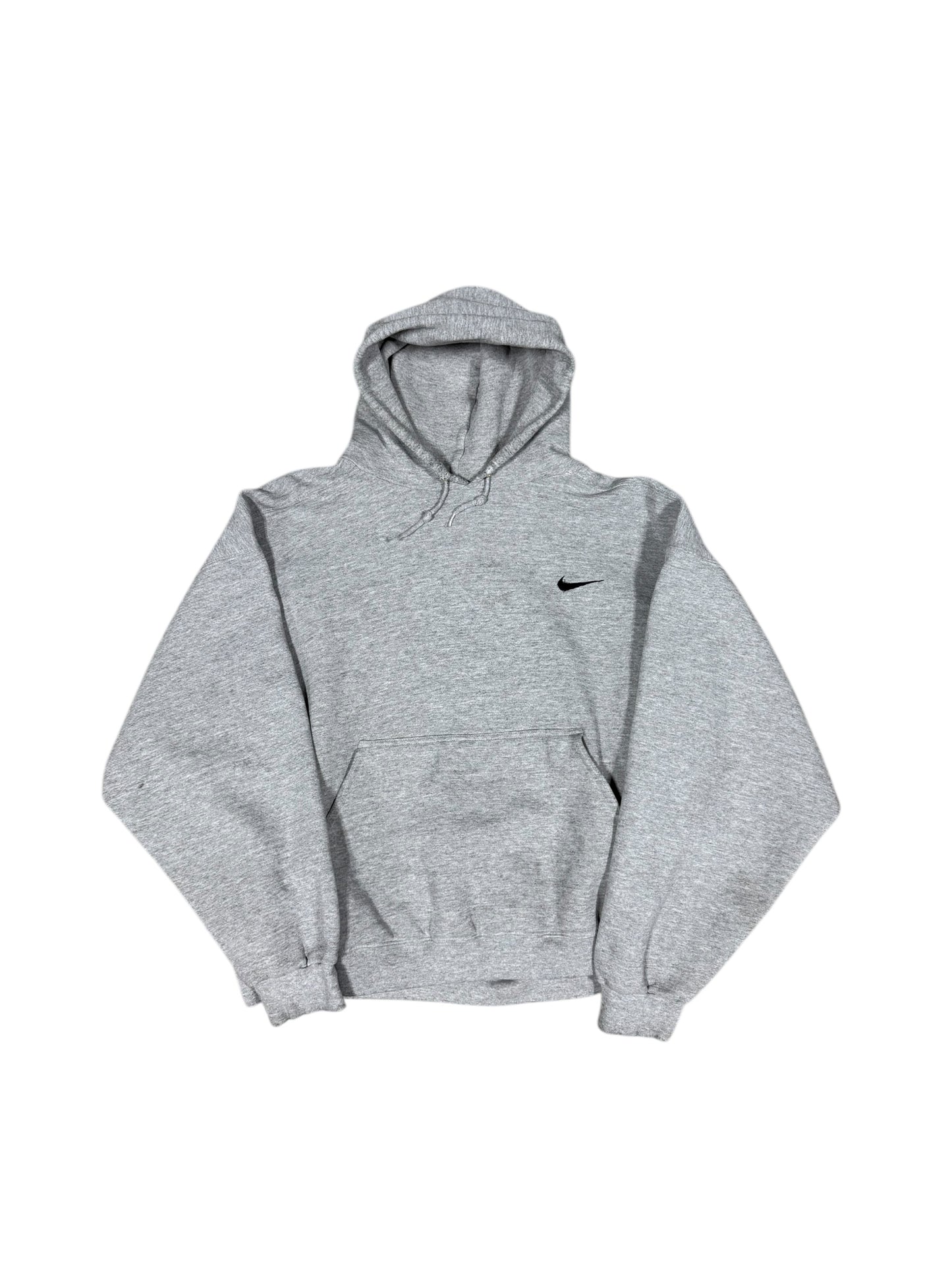 90s Nike Grey Swoosh Pullover Hoodie Sz XL