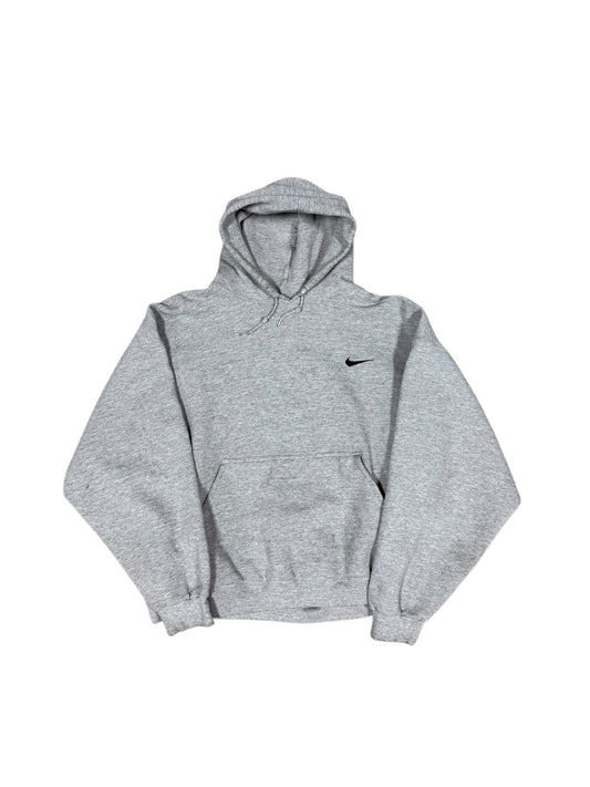 90s Nike Grey Swoosh Pullover Hoodie Sz XL
