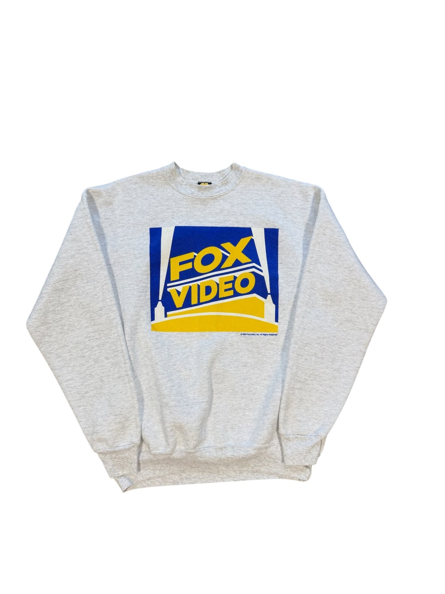 (XL) Vintage 1993 Fox Video Grey Crewneck