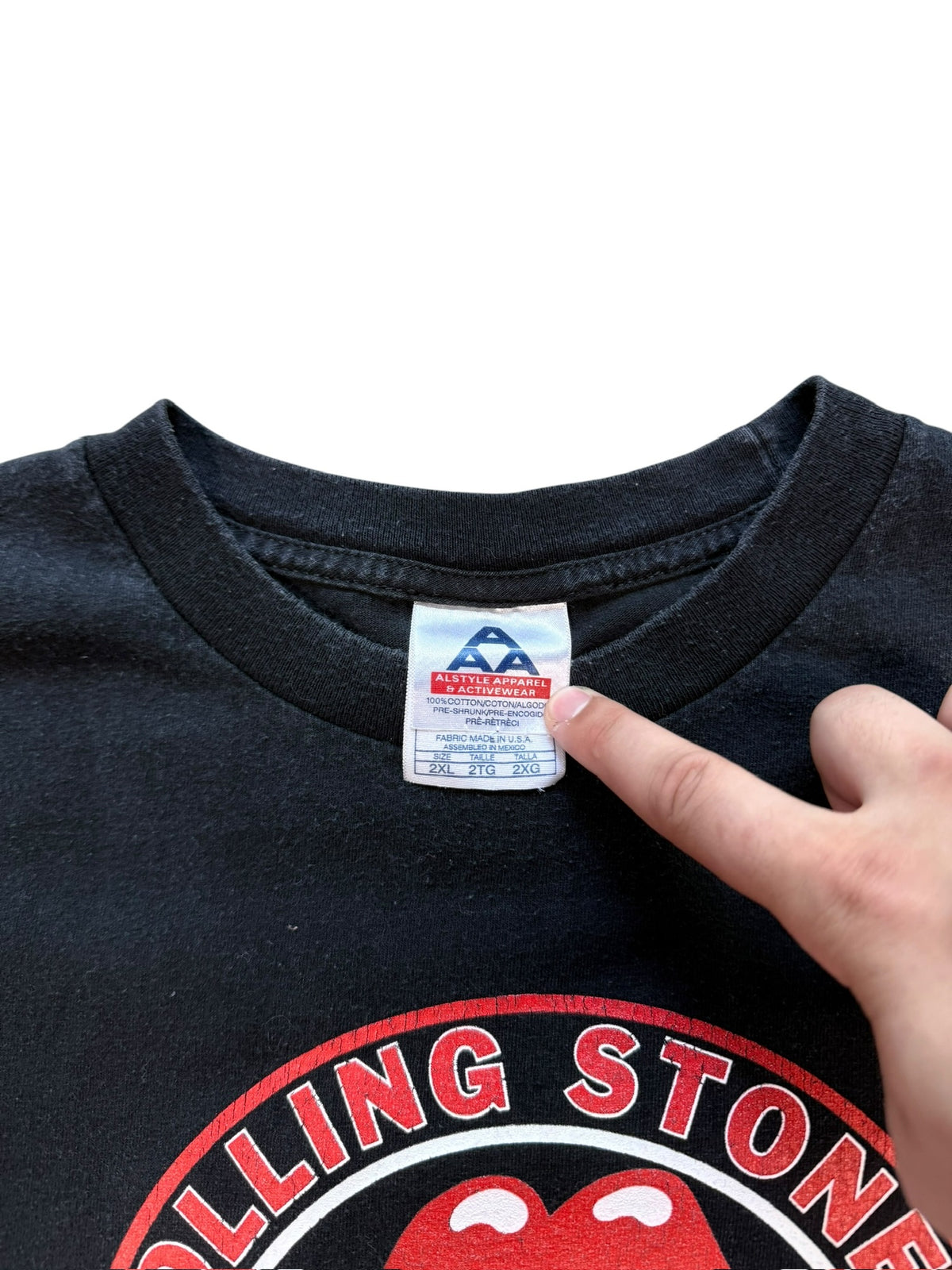 (XXL) 2004 Rolling Stones Lips Band Tee