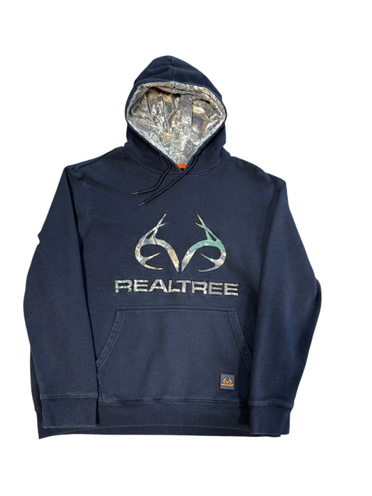 (XL) Real Tree Black Camo Hoodie