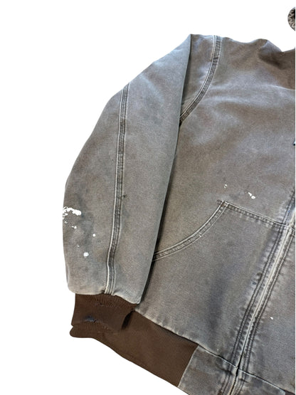 (XXL) Vintage Carhartt Faded Brown Active Hooded Jacket
