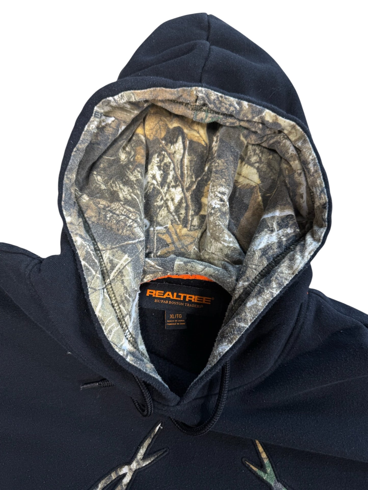 (XL) Real Tree Black Camo Hoodie