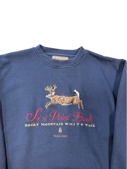 (L) Vintage Rocky Mountain Buck Crewneck