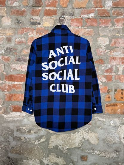 (S) Anti Social Social Club Blue Flannel