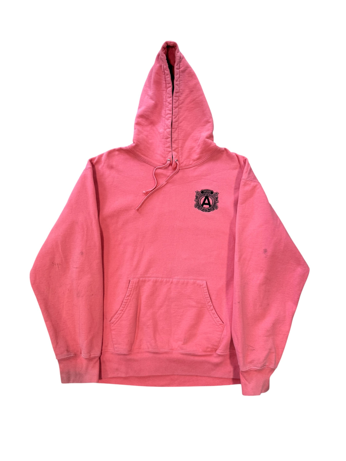 (XL) Supreme Anti Eveything Pink Hooded Sweatshirt