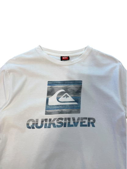 (L) Y2K Quicksilver Surf Logo White Tee