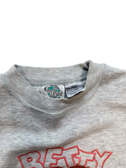 (M) Vintage 1990s Betty Boop Embroidered Crewneck Sweater
