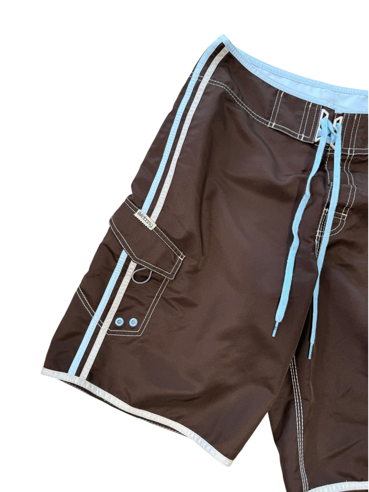 (32) Vintage Brown Billabong Board Shorts