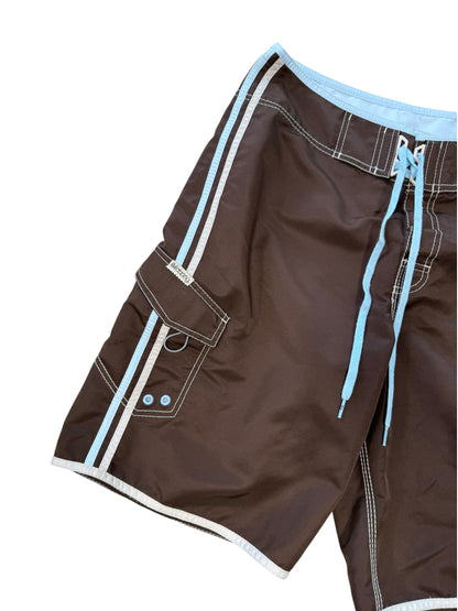 (32) Vintage Brown Billabong Board Shorts