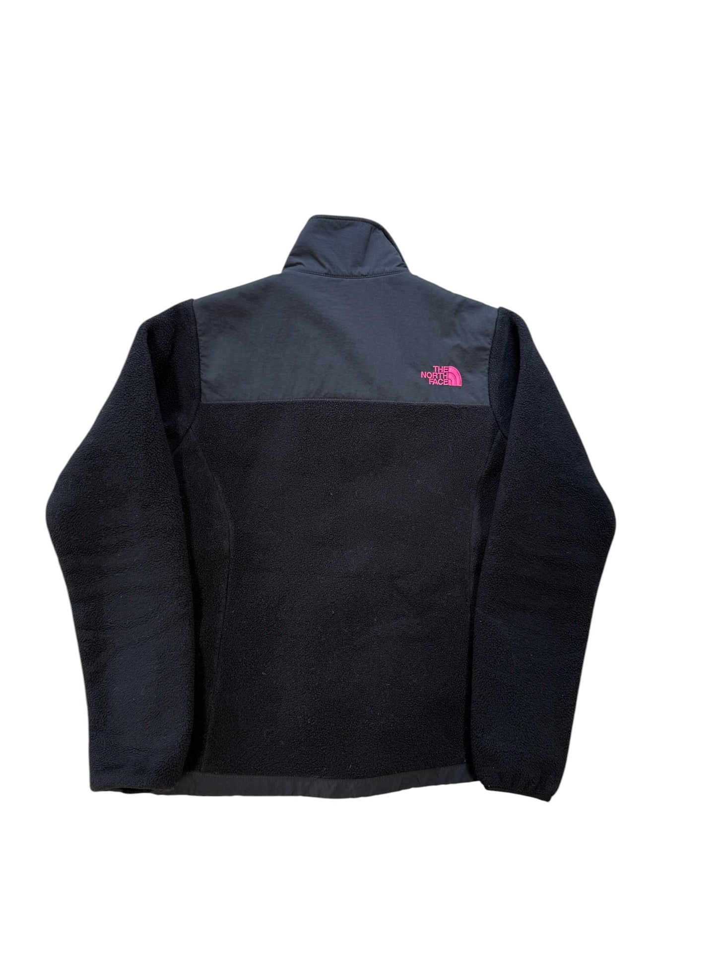 (S) Wmns North Face Black/Pink Denali Zip Up