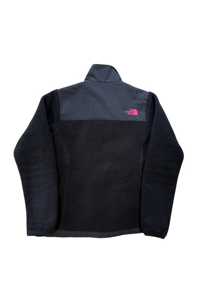 (S) Wmns North Face Black/Pink Denali Zip Up