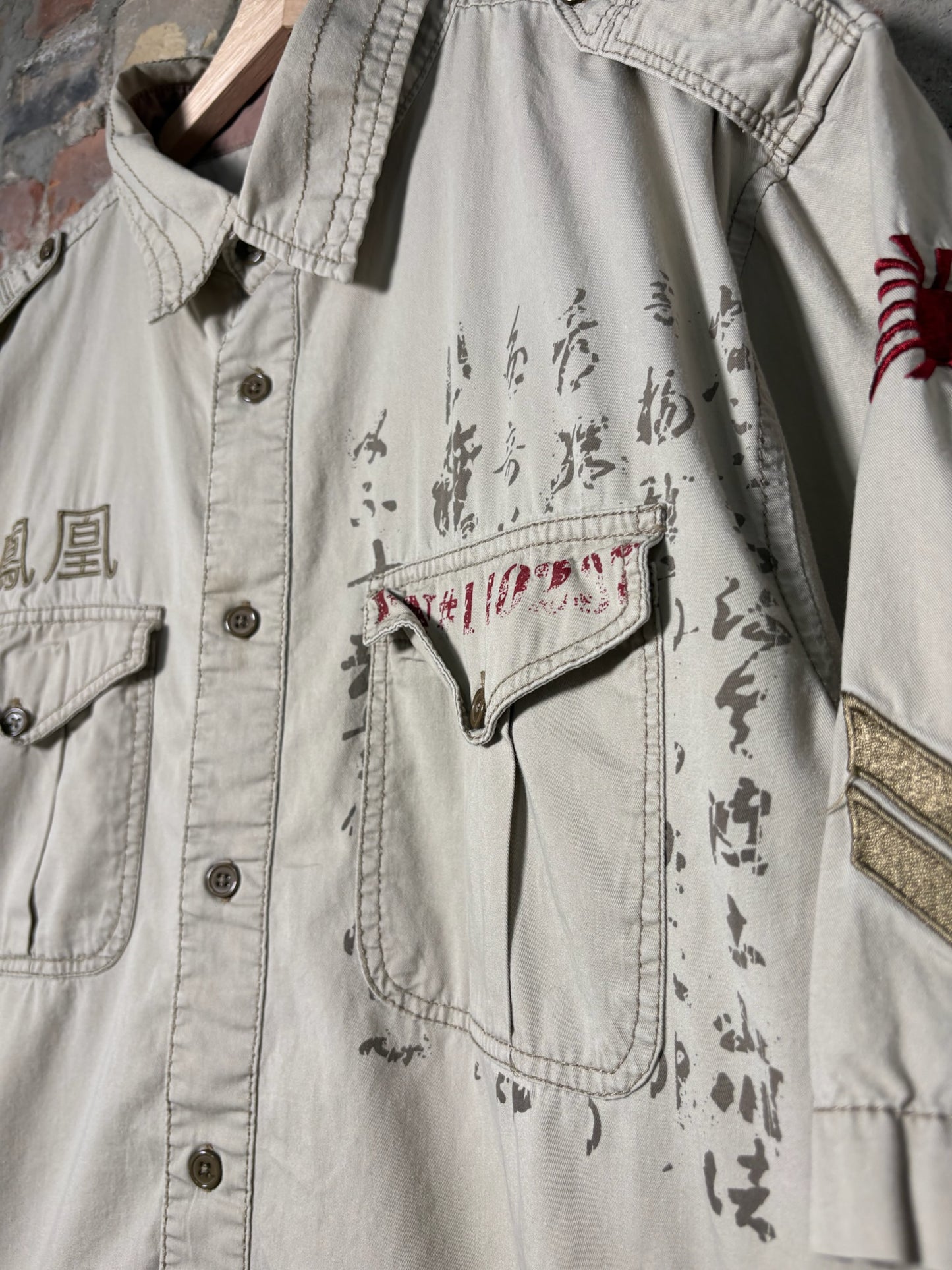 2000s Mecca Button Up Shirt Sz XL