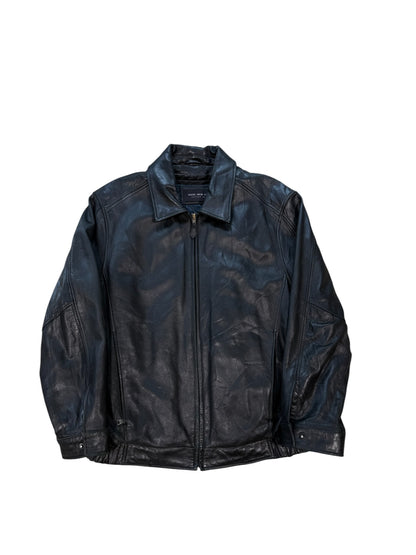 (XL) Andrew Marc Heavy Leather Jacket