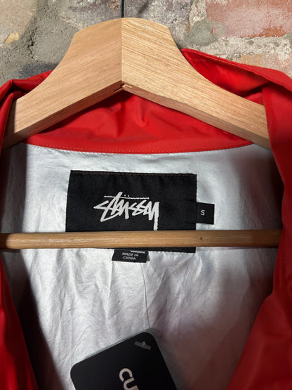 Stussy Piping Windbreaker Zip Jacket Sz S
