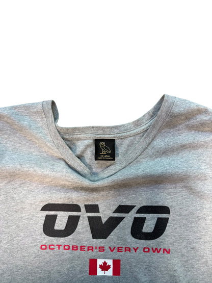 (XXL) OVO Spell Out Canadian Flag Tee