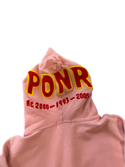 (L) Bape PONR Full Zip Shark Hoodie Peach
