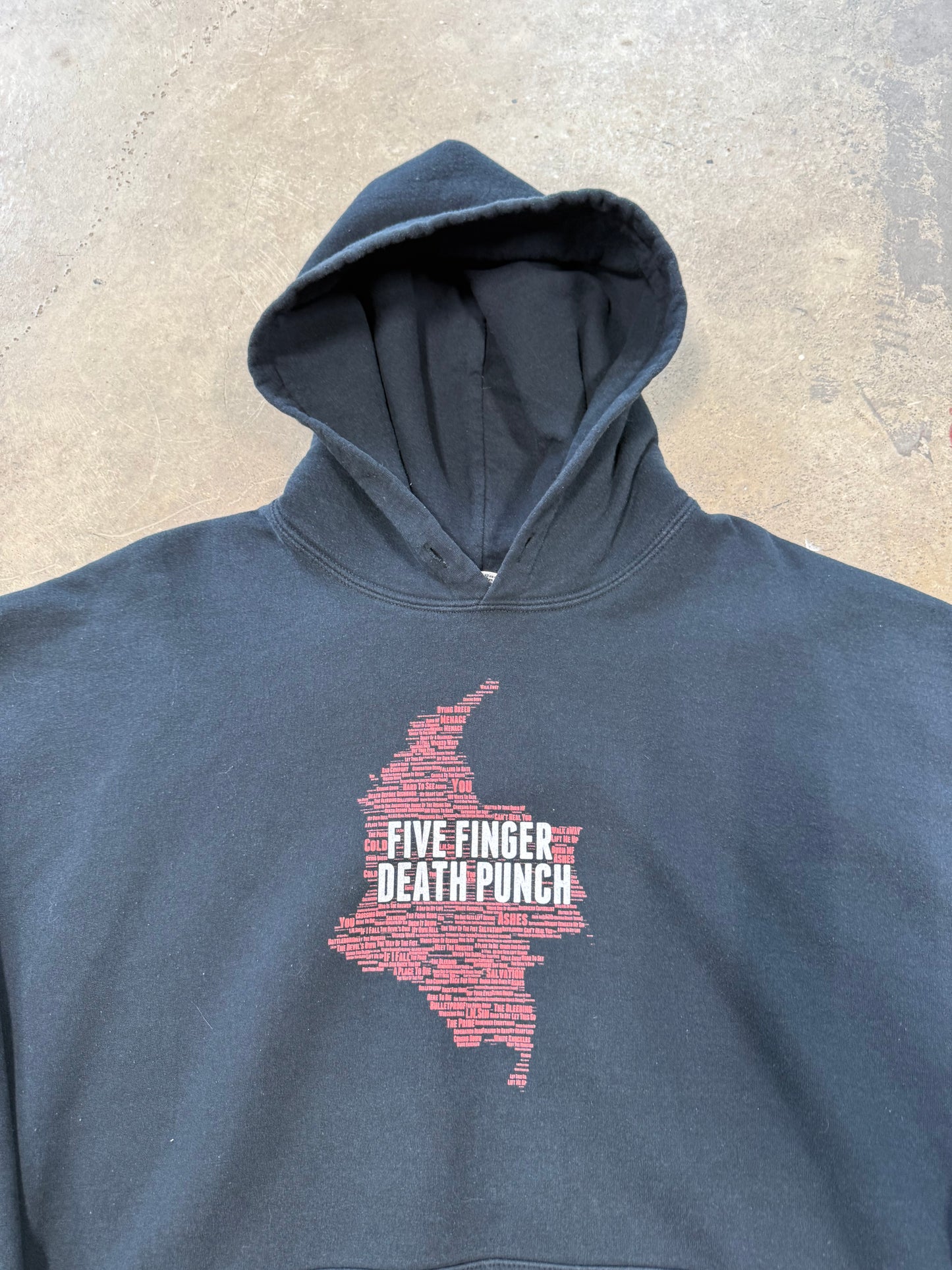 (XL) Y2K Five Finger Death Punch Hoodie