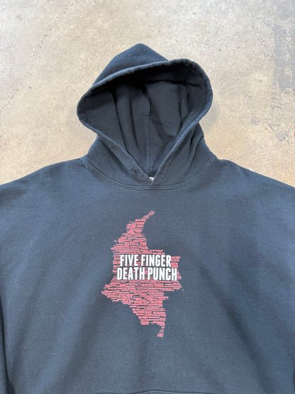 (XL) Y2K Five Finger Death Punch Hoodie