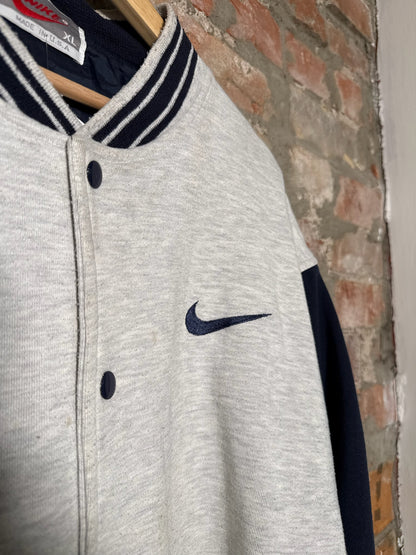 90’s Nike Button Up Grey Sweater Sz XL