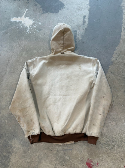 (XL)  Y2K Trashed Carhartt Tan Active Jacket