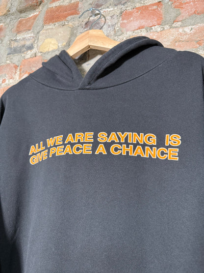 2001 John Lennon Give Peace A Chance Hoodie Sz L