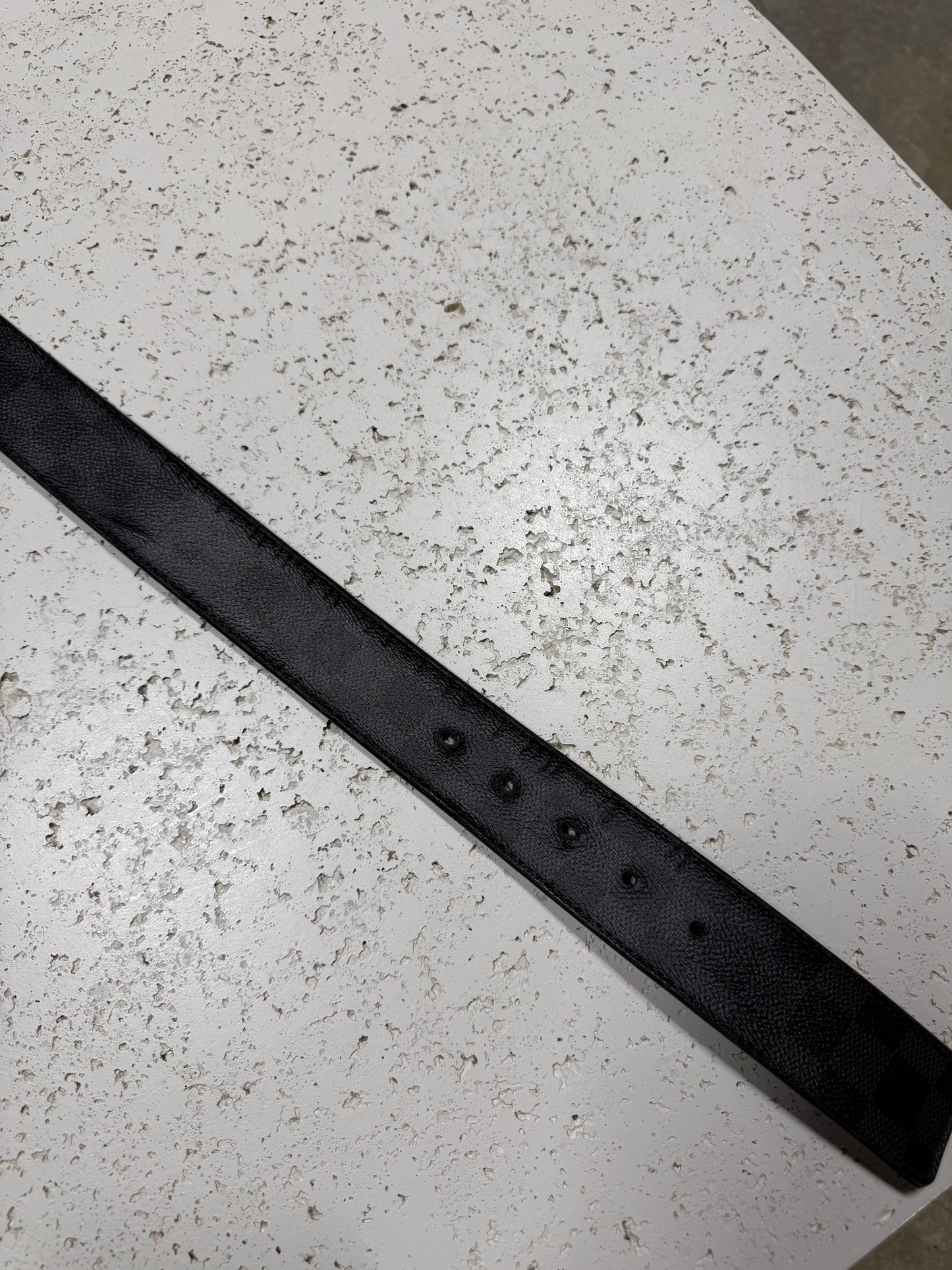 (36) Louis Vuitton Damier Graphite Print Belt