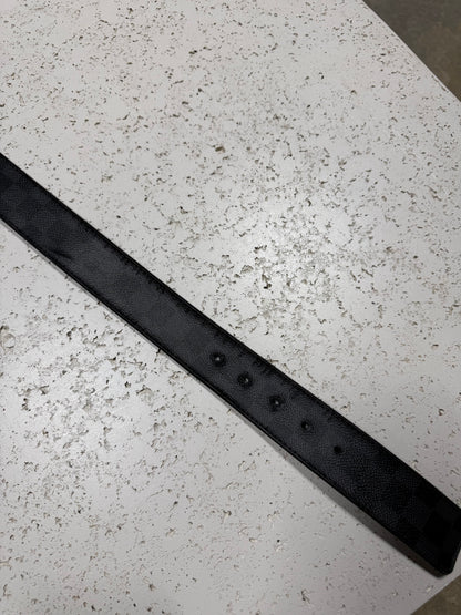 (36) Louis Vuitton Damier Graphite Print Belt