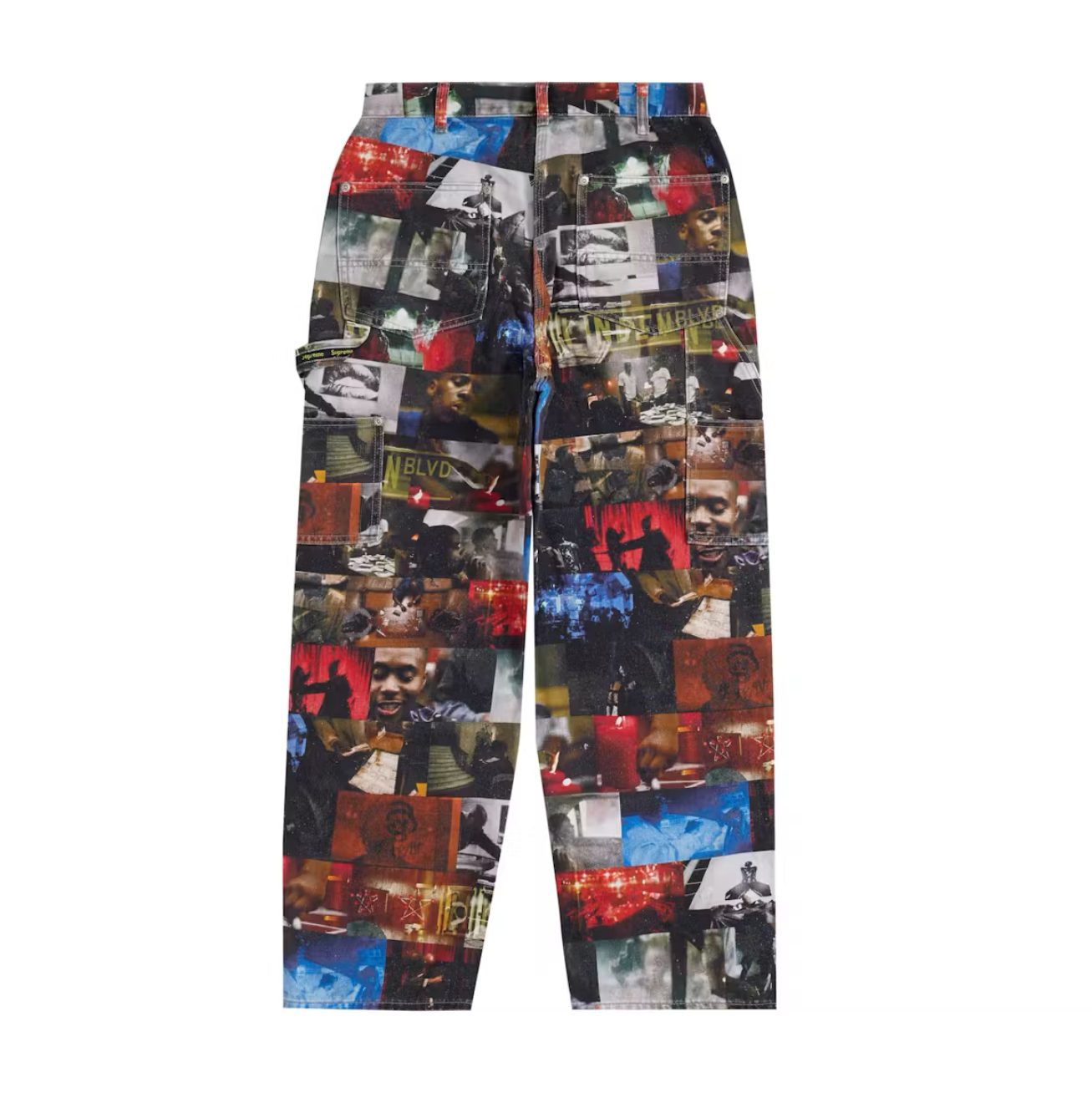 (34W) FW21 Supreme Nas and DMX Double Knee Denim Pants