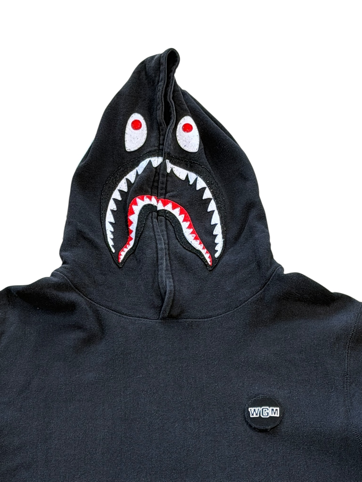 (XL) Bape WGM Shark Hoodie Black