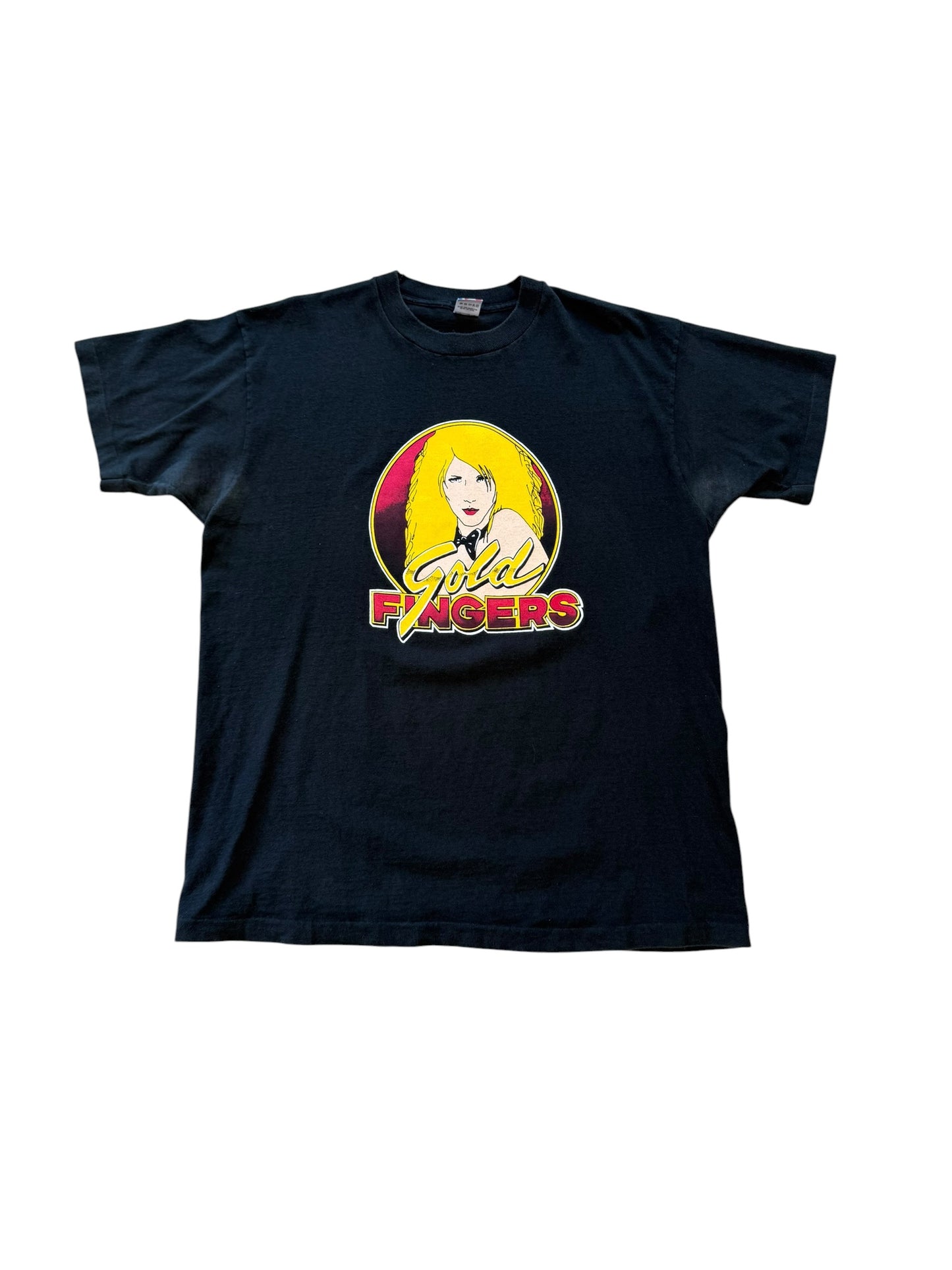 (XL) Vintage 1990s Gold Finger Strip Club Promo Tshirt