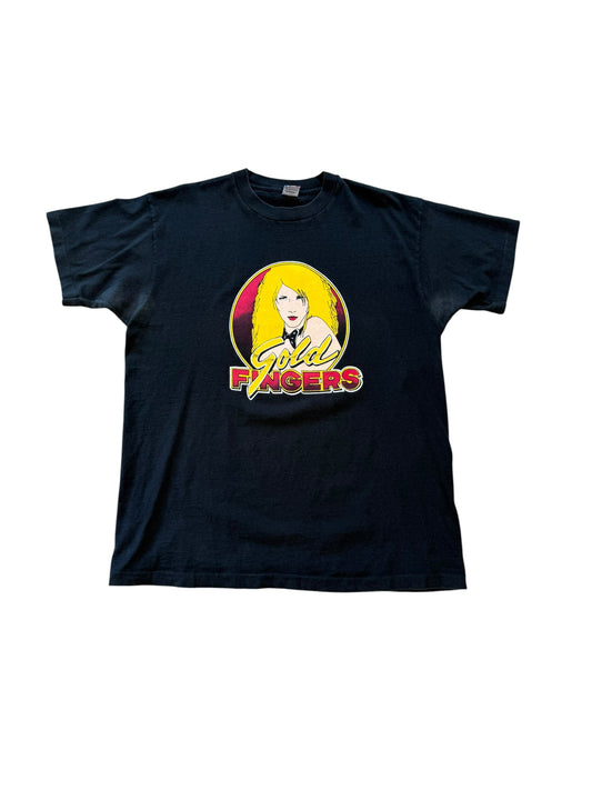 (XL) Vintage 1990s Gold Finger Strip Club Promo Tshirt