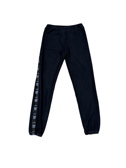 (L) Vetements Wash Label Black Sweatpants