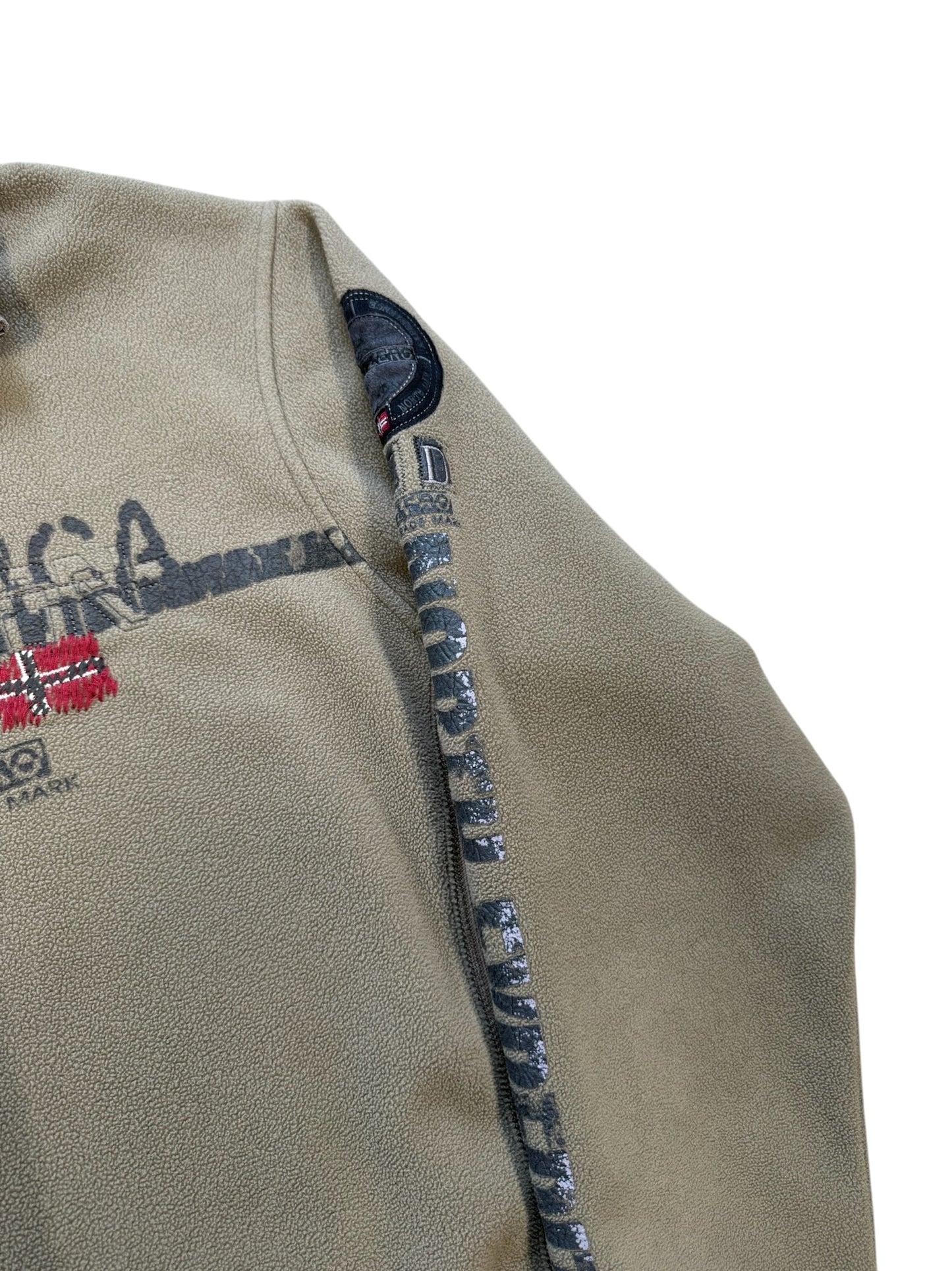 (M) Y2K Point Zero Fleece Quarter zip Sweater