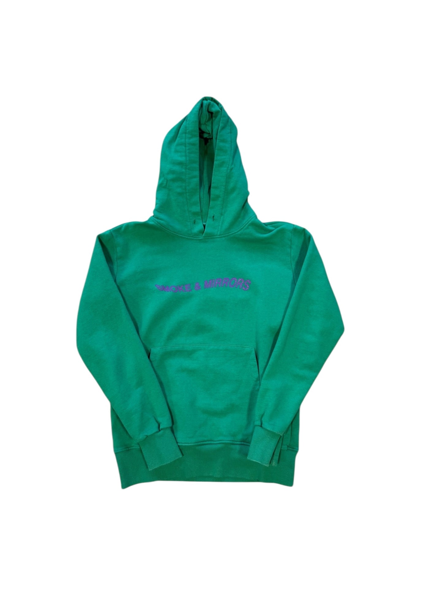 Anti Social Social Club Smoke & Mirrors Green Hooded Sweater Sz M