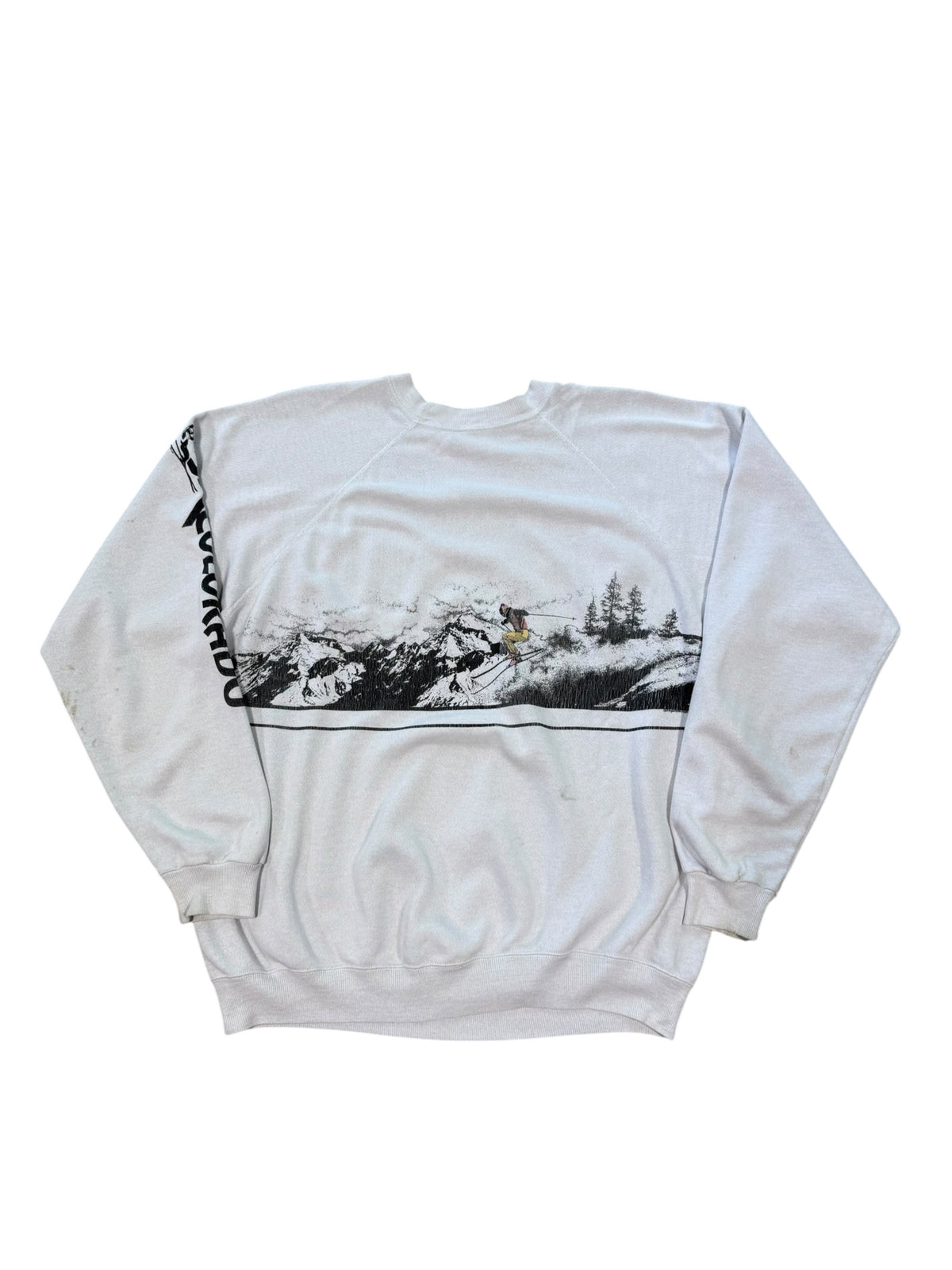 (XL) 80’s Colorado Ski Resort Wrap Around Print Sweatshirt