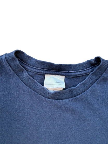 (L) Y2K Nike Navy swoosh Tee