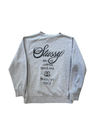 (S) Stussy International Locations Crewneck Sweater