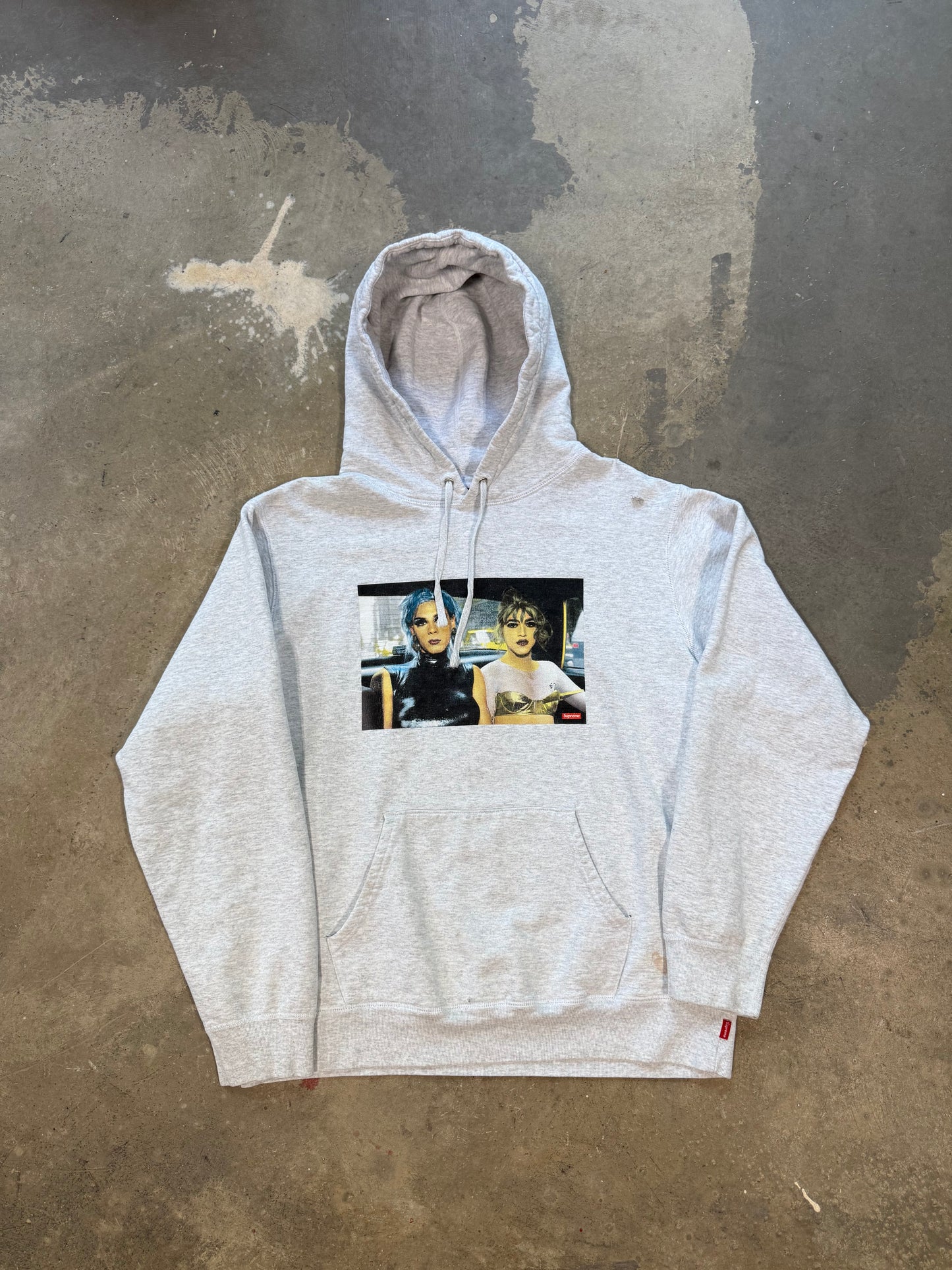 (L) Supreme Nan Goldin Misty & Jimmy Paulette Hoodie Grey