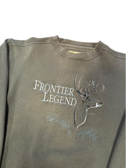 (L) Vintage Frontier Legend Buck Crewneck