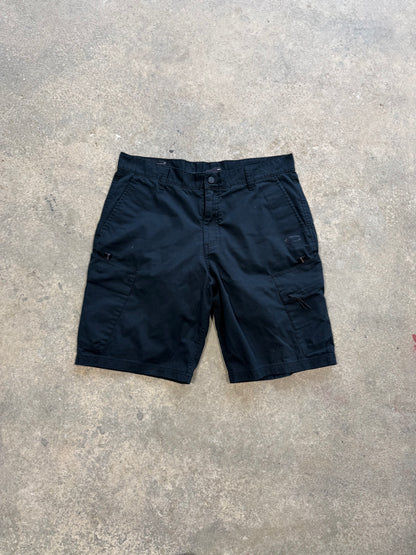 (36 Waist) 00s Oakley Cargo Shorts Black