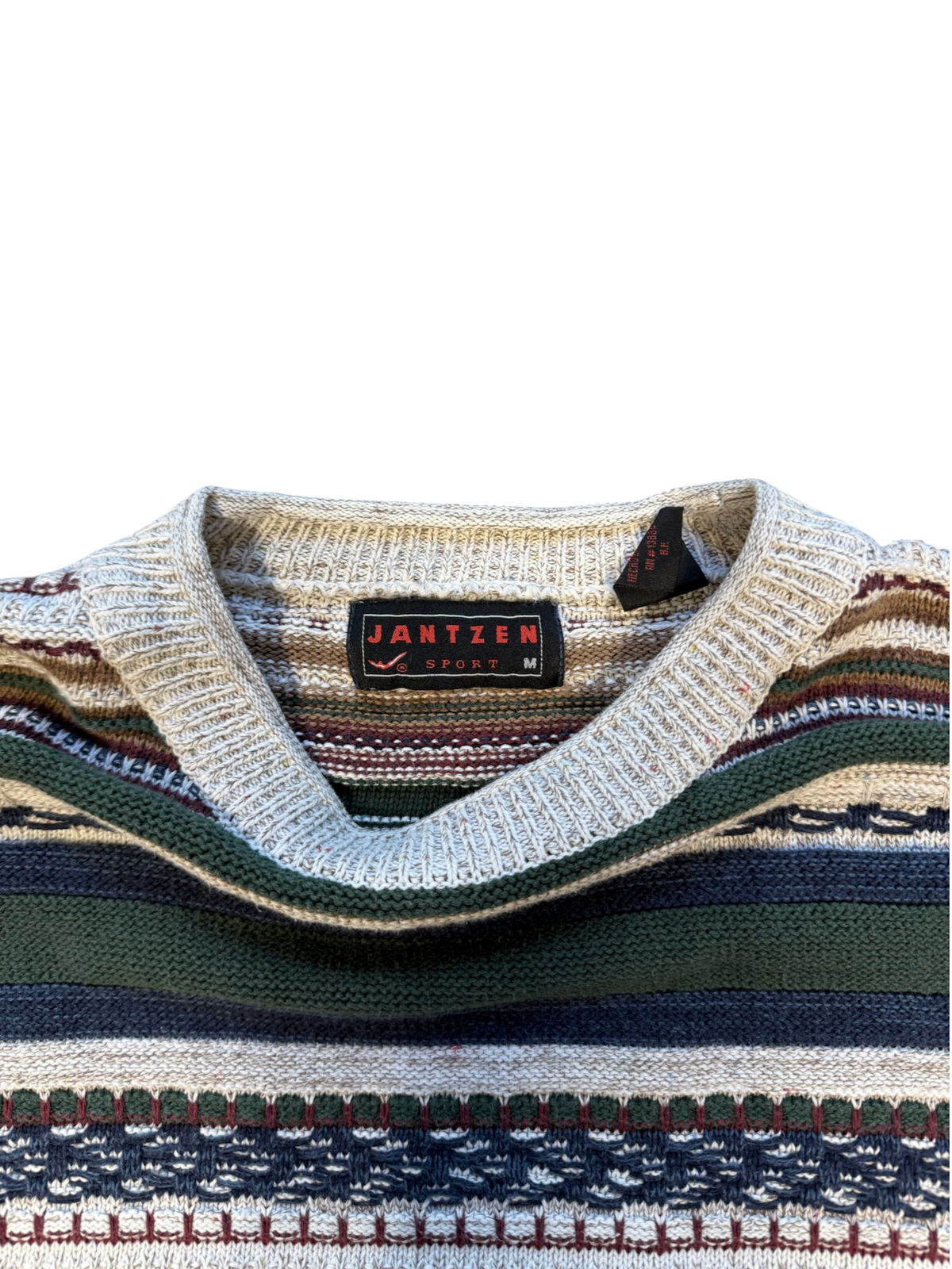 (M) Vintage Jantzen Sport Striped Knit Sweater