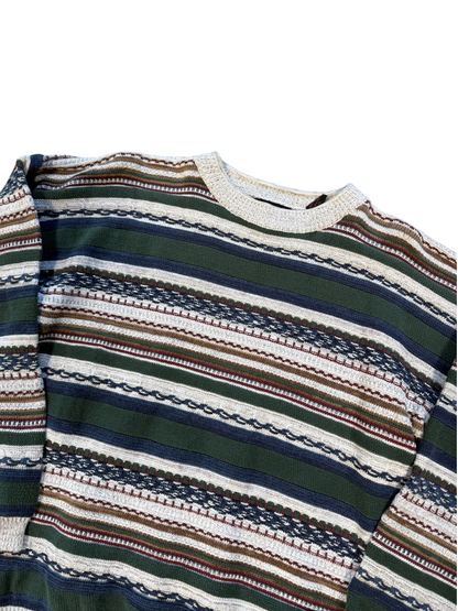 (M) Vintage Jantzen Sport Striped Knit Sweater