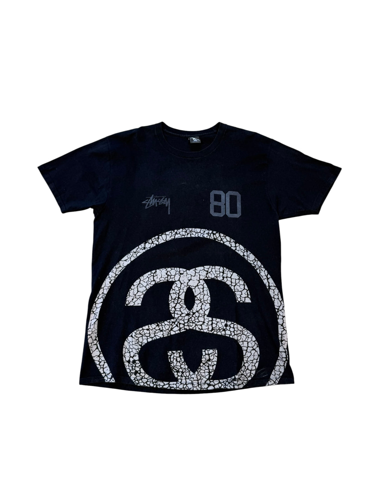 (L) Stussy Interlocking S Big Logo T-shirt