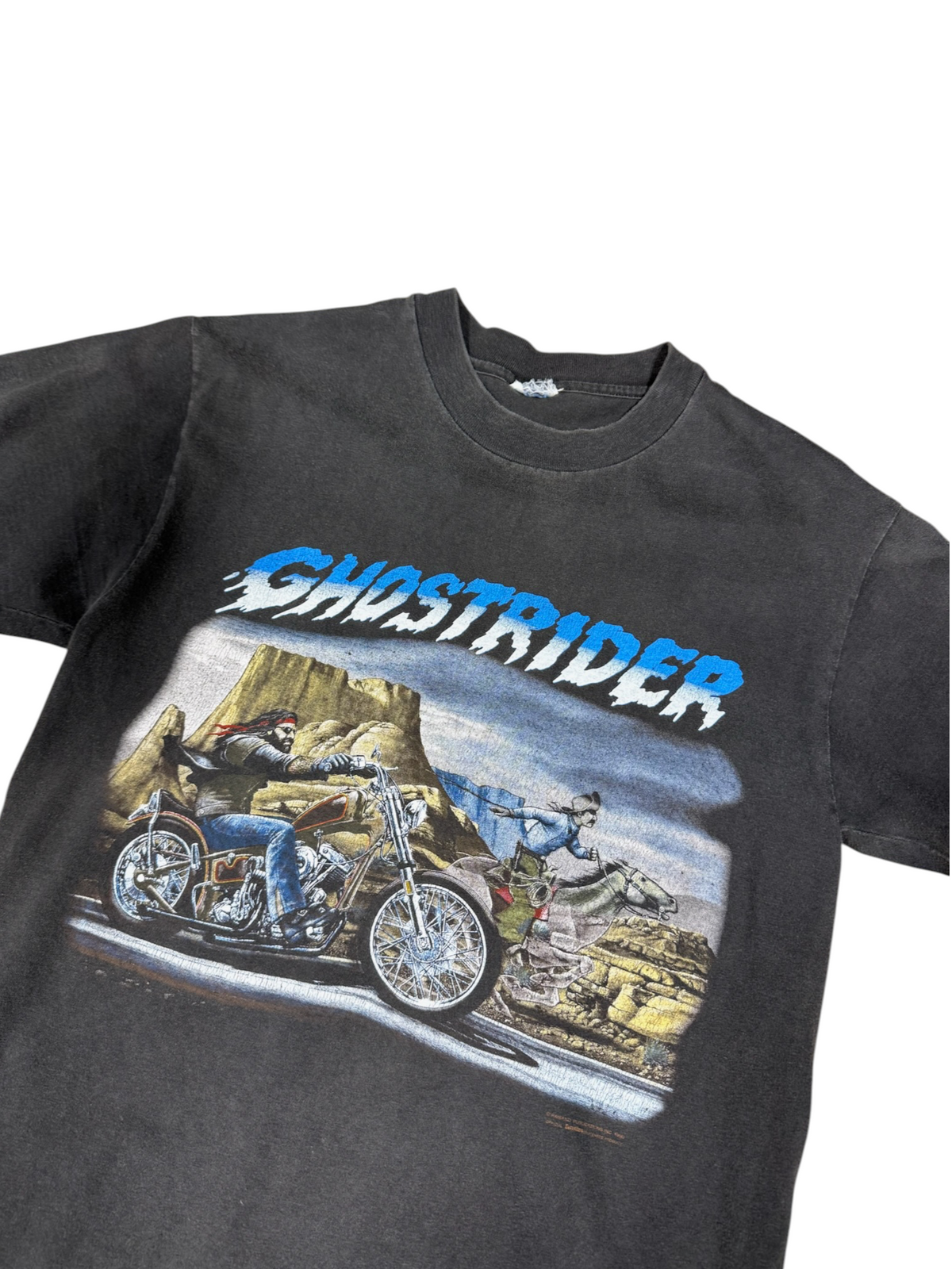 (L) 2000 Ghost Rider Easy Riders Faded Black Tee