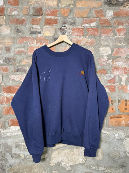 90’s Carhartt Double Lined Navy Crewneck Sz XL