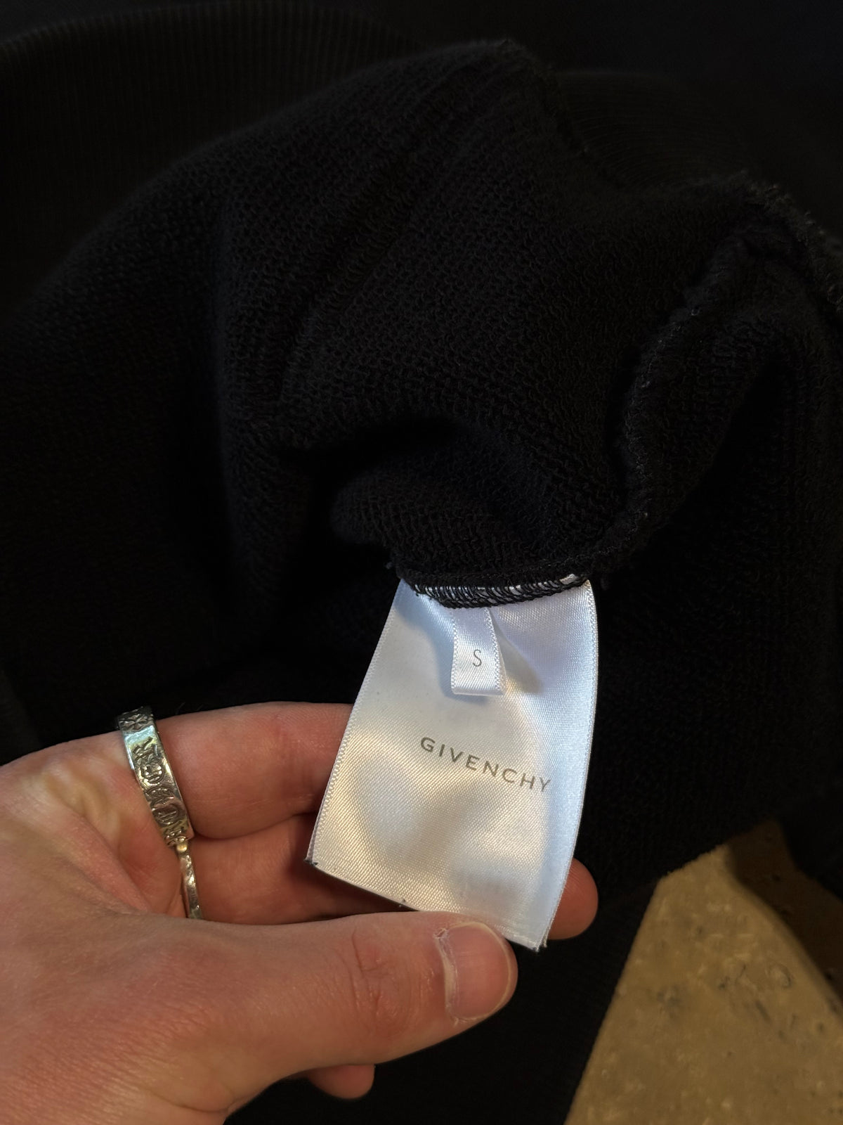 (S) Givenchy Reverse Logo Hoodie