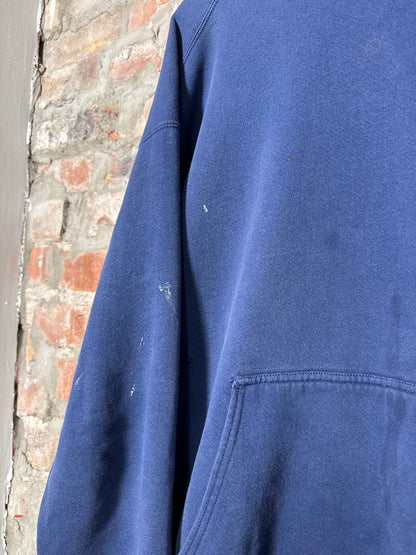 90s Nike Navy Swoosh Hoodie Sz L